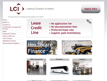 Tablet Screenshot of lease.ie
